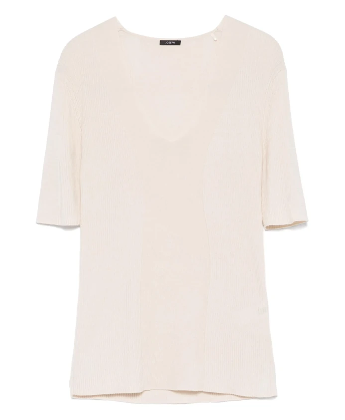Рубчатая шерстяная футболка бежевого цвета Joseph, бежевый
Рубчатая шерстяная футболка бежевого цвета Joseph, бежевый