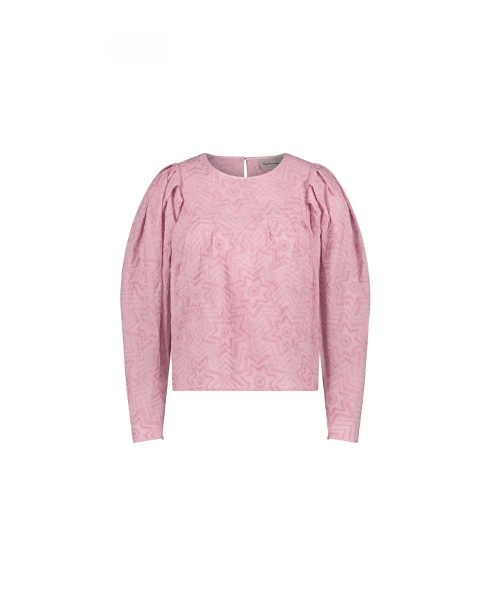 Розовый хлопковый топ с объемными рукавами Fabienne Chapot, розовый
Розовый хлопковый топ с объемными рукавами Fabienne Chapot, розовый