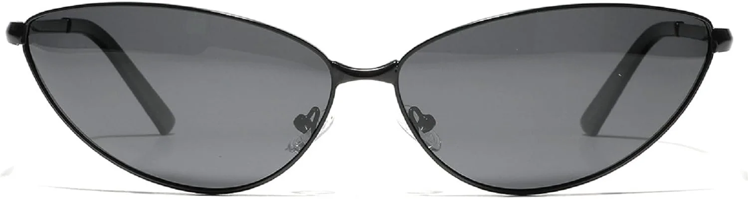 Поляризованные солнцезащитные очки «кошачий глаз» для женщин и мужчин, модные очки в стиле Y2K с металлическим обтекаемым оправой, овальной формы, N45 mincl, Black
Поляризованные солнцезащитные очки «кошачий глаз» для женщин и мужчин, модные очки в стиле Y2K с металлическим обтекаемым оправой, овальной формы, N45 mincl, Black