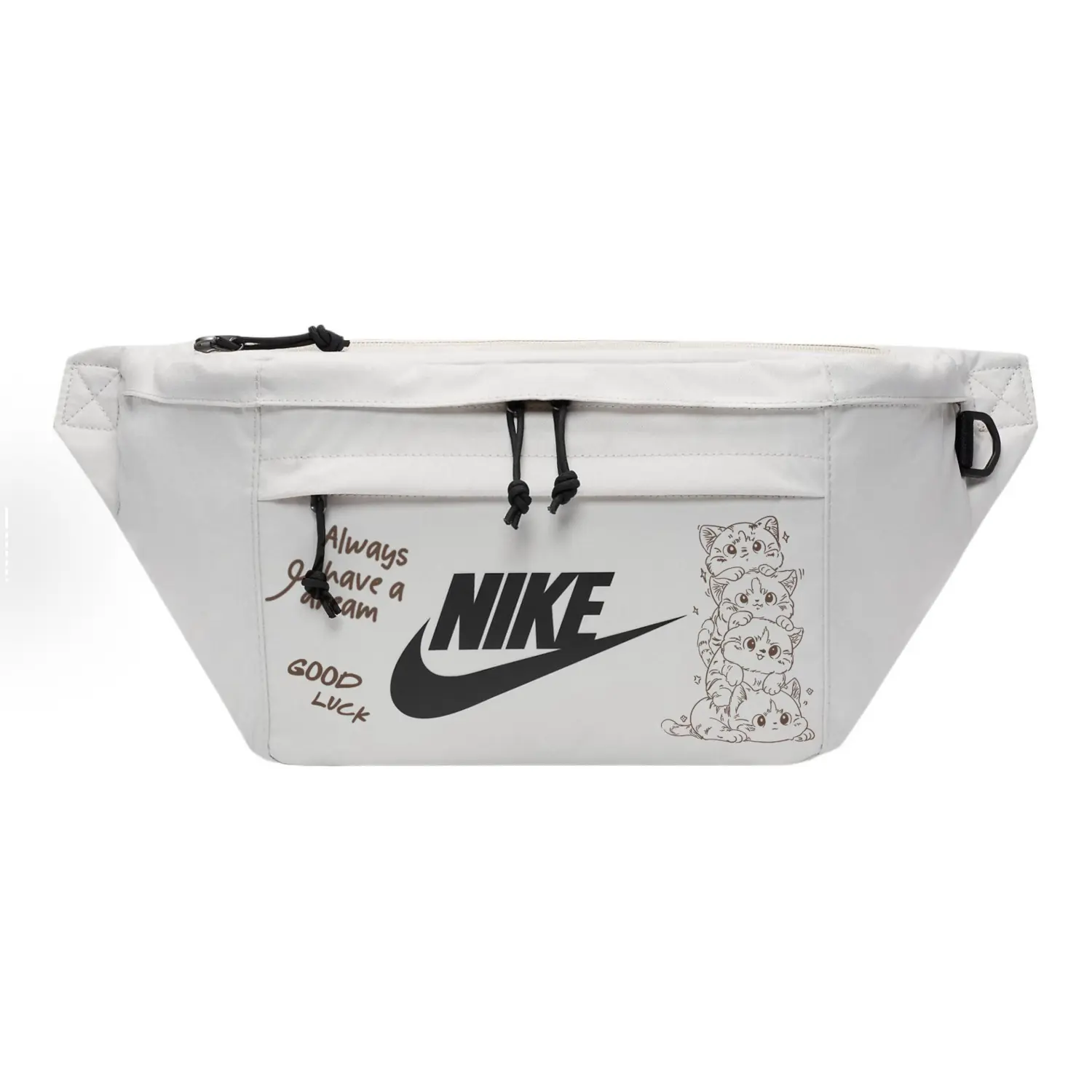 Nike Тканевая наплечная сумка через плечо поясная унисекс светло-бежевая, Kitten
Nike Тканевая наплечная сумка через плечо поясная унисекс светло-бежевая, Kitten