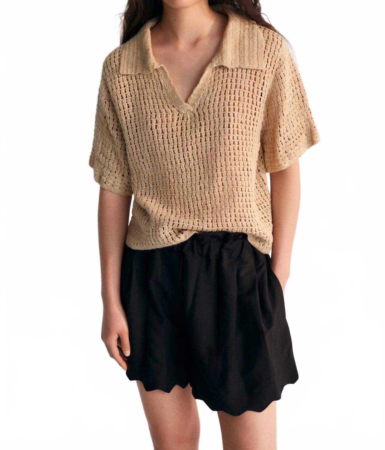 Кальписо топ с коротким рукавом натуральный The New Society
Кальписо топ с коротким рукавом натуральный The New Society