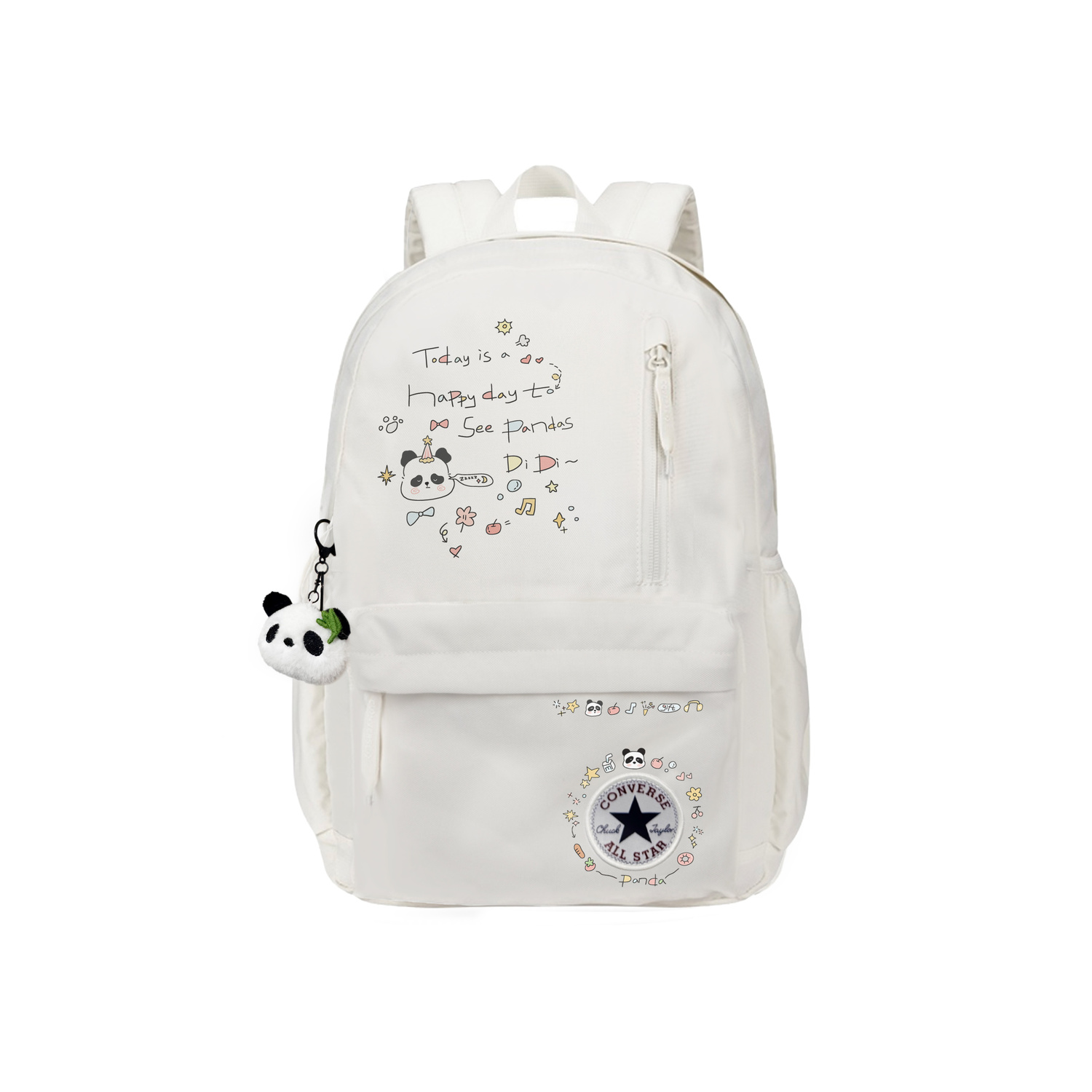 Converse Полиэстеровый рюкзак обычный женский белый, Panda Diaries
Converse Полиэстеровый рюкзак обычный женский белый, Panda Diaries