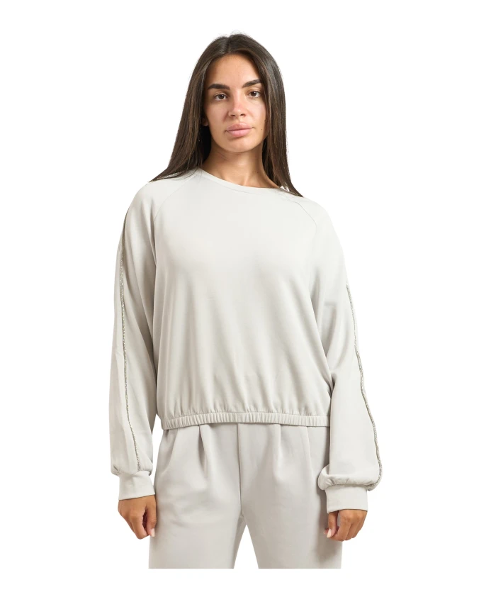 Белый свитер со стразами Emporio Armani, белый
Белый свитер со стразами Emporio Armani, белый