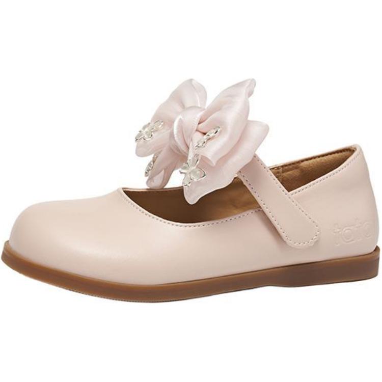 Детские кожаные туфли с противоскользящим износостойким верхом TATA, розовый 
Детские кожаные туфли с противоскользящим износостойким верхом TATA, розовый