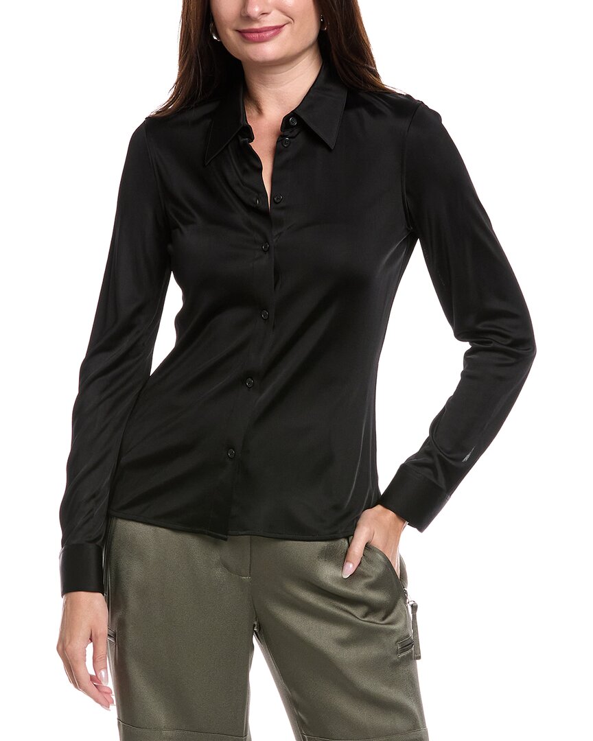 Helmut Lang Флюидная облегающая рубашка, черный
Helmut Lang Флюидная облегающая рубашка, черный