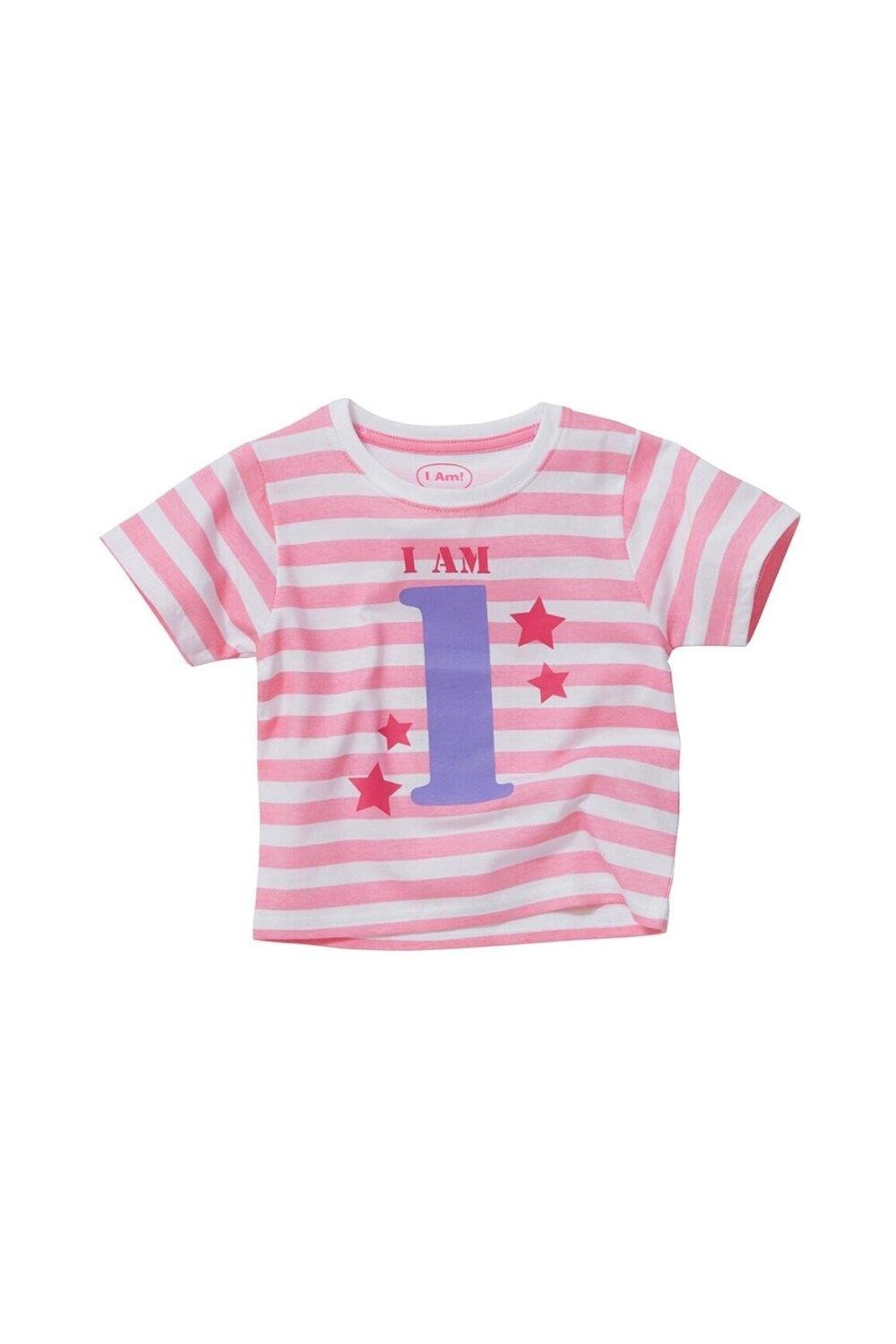 Футболка «Мне 1» на день рождения I Am!, розовый
Футболка «Мне 1» на день рождения I Am!, розовый
