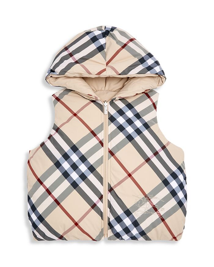 Двусторонний жилет-пуховик в клетку Burberry для девочек Axel — Little Kid, Big Kid, коричневый/бежевый
Двусторонний жилет-пуховик в клетку Burberry для девочек Axel — Little Kid, Big Kid, коричневый/бежевый
