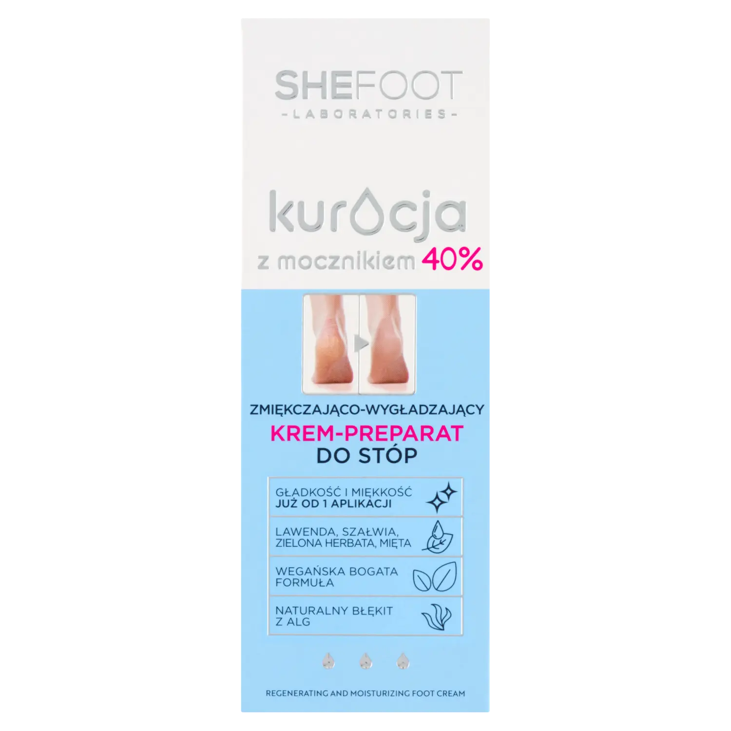 Смягчающий и разглаживающий крем-препарат для ног Shefoot Kuracja Z Mocznikiem, 75 мл
Смягчающий и разглаживающий крем-препарат для ног Shefoot Kuracja Z Mocznikiem, 75 мл