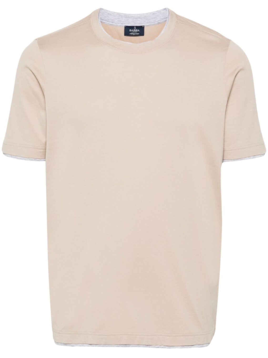 Barba футболка с контрастной отделкой, нейтральный
Barba футболка с контрастной отделкой, нейтральный