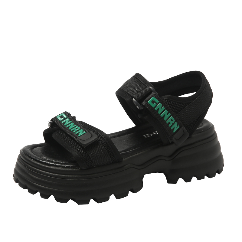 Детские сандалии для подростков FIRS Kids, черный/зеленый 
Детские сандалии для подростков FIRS Kids, черный/зеленый