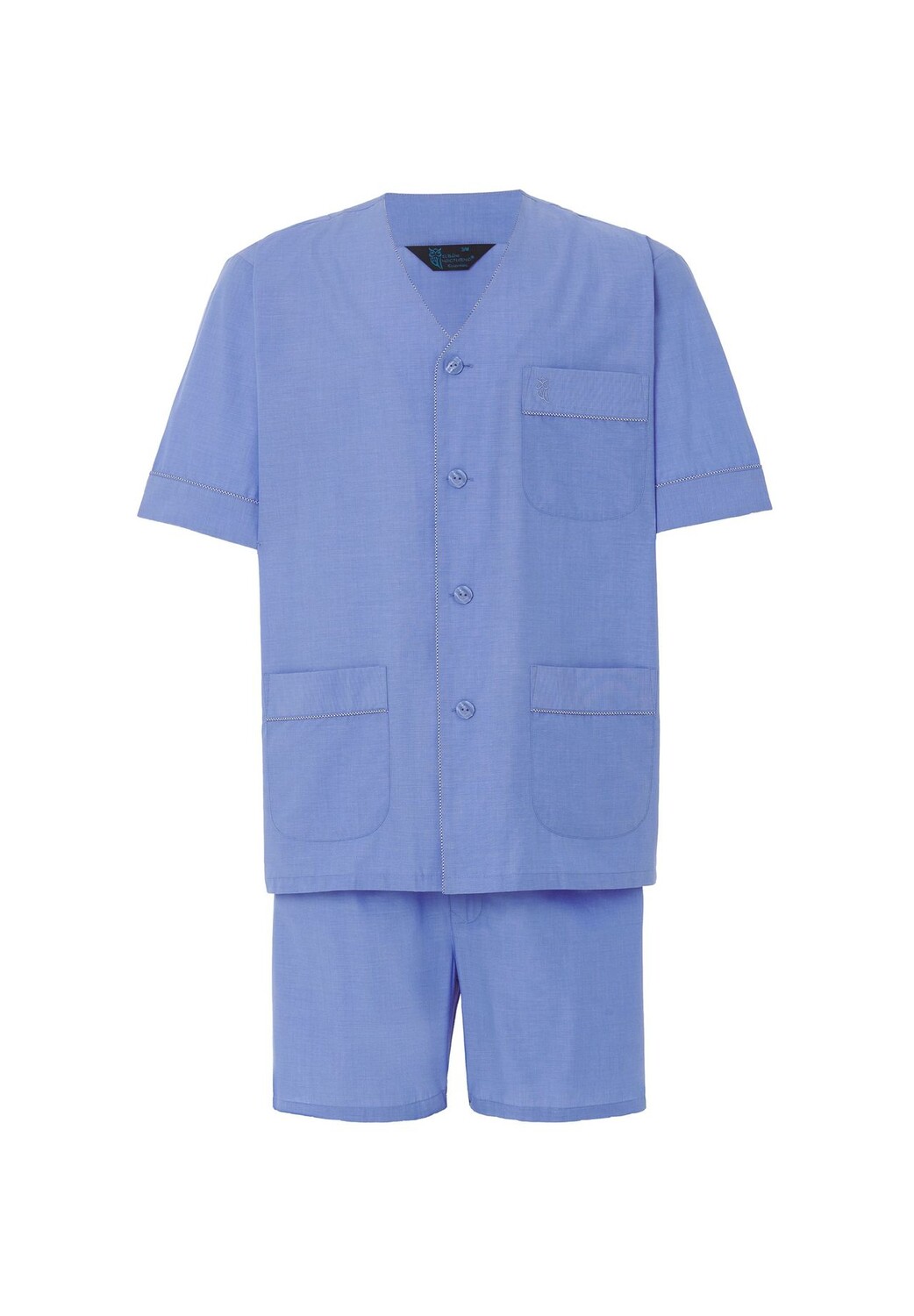 Мужская короткая пижама для дзюдо из поплина Fil-À-Fil синяя El Búho NOCTURNO, синий
Мужская короткая пижама для дзюдо из поплина Fil-À-Fil синяя El Búho NOCTURNO, синий