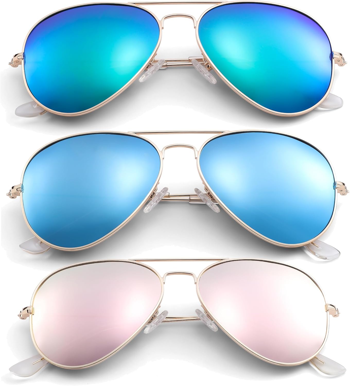 Солнцезащитные очки Pro Acme Aviator для мужчин и женщин, классические поляризованные, с защитой от УФ-излучения UV400, (3 Pack) Green Mirrored/Blue Mirrored/Pink Mirrored
Солнцезащитные очки Pro Acme Aviator для мужчин и женщин, классические поляризованные, с защитой от УФ-излучения UV400, (3 Pack) Green Mirrored/Blue Mirrored/Pink Mirrored