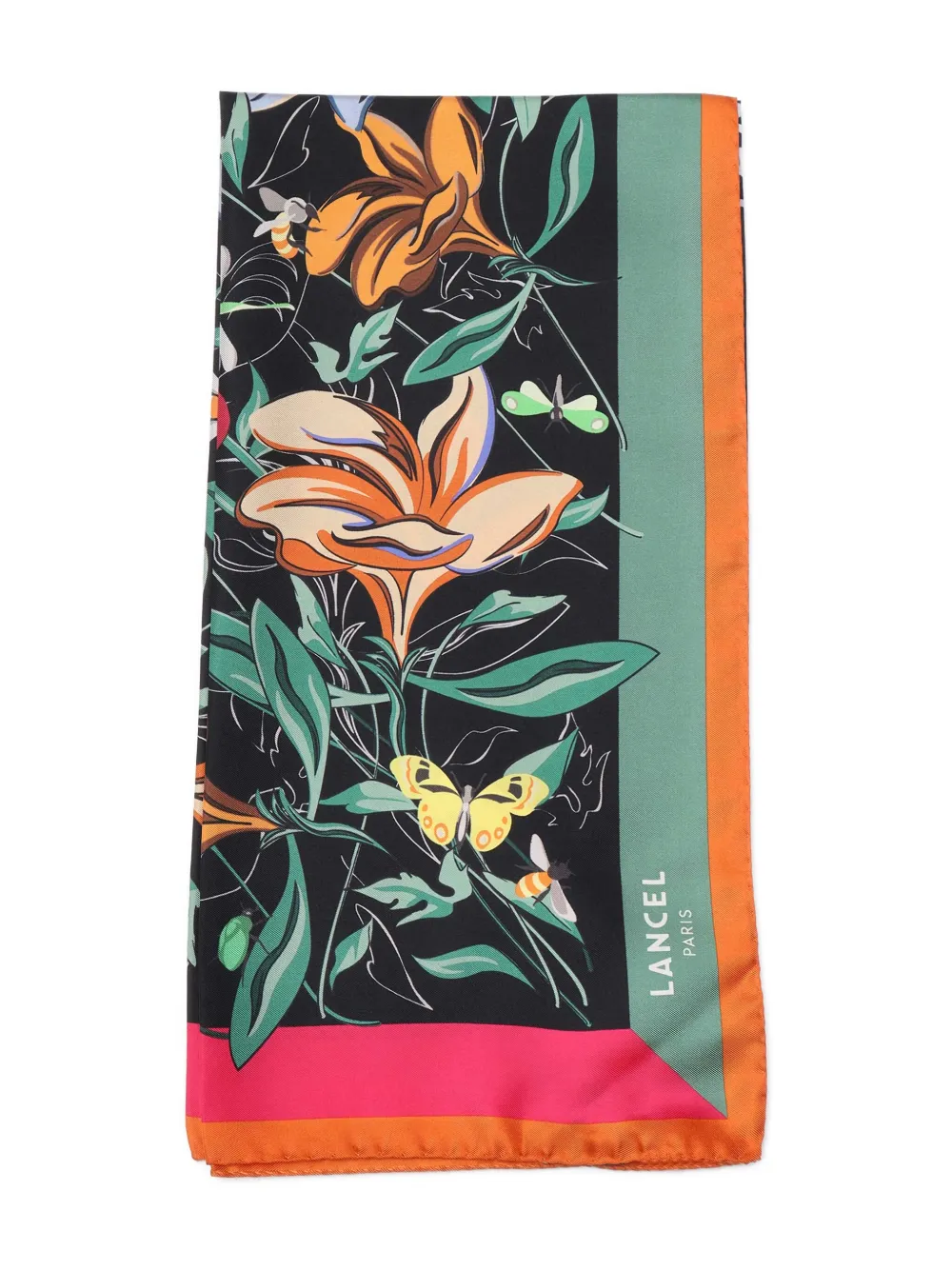 Платок с цветочным принтом Lancel, черный
Платок с цветочным принтом Lancel, черный