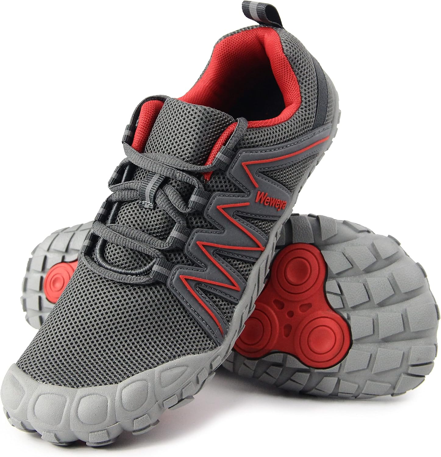 Мужские минималистичные кроссовки Weweya Barefoot для бега и кросс-тренинга, серый красный
Мужские минималистичные кроссовки Weweya Barefoot для бега и кросс-тренинга, серый красный