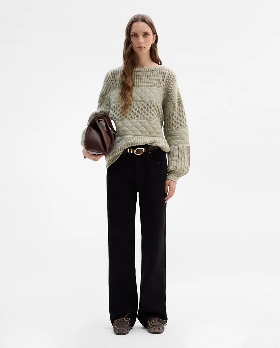 Женский комбинированный джемпер Simorra, серно-зеленый
Женский комбинированный джемпер Simorra, серно-зеленый