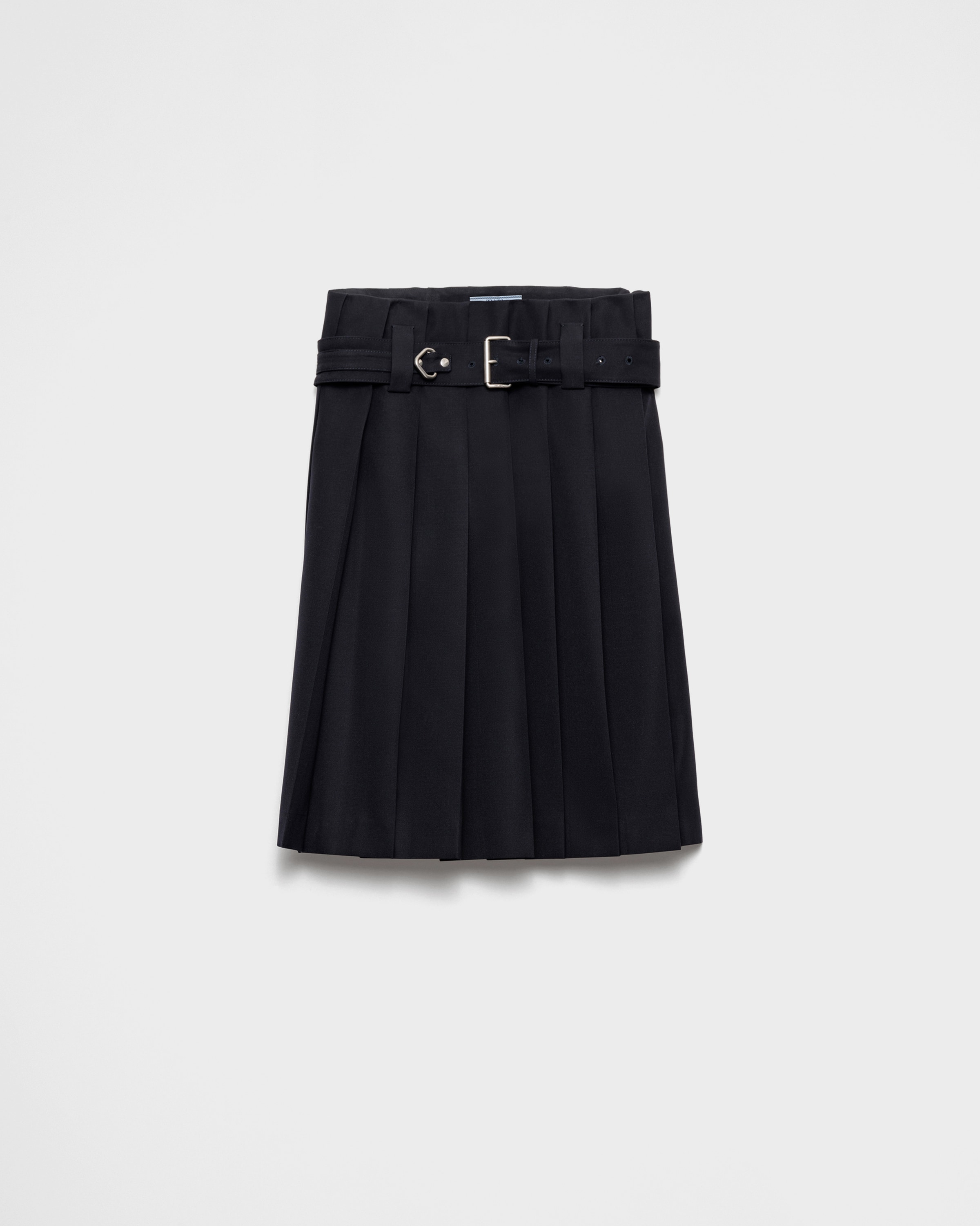 Плиссированная юбка из габардина Prada, темно-синий
Плиссированная юбка из габардина Prada, темно-синий