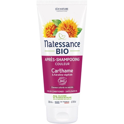 Цветной органический кондиционер с сафлоровым маслом и растительным кератином 200 мл Natessance
Цветной органический кондиционер с сафлоровым маслом и растительным кератином 200 мл Natessance