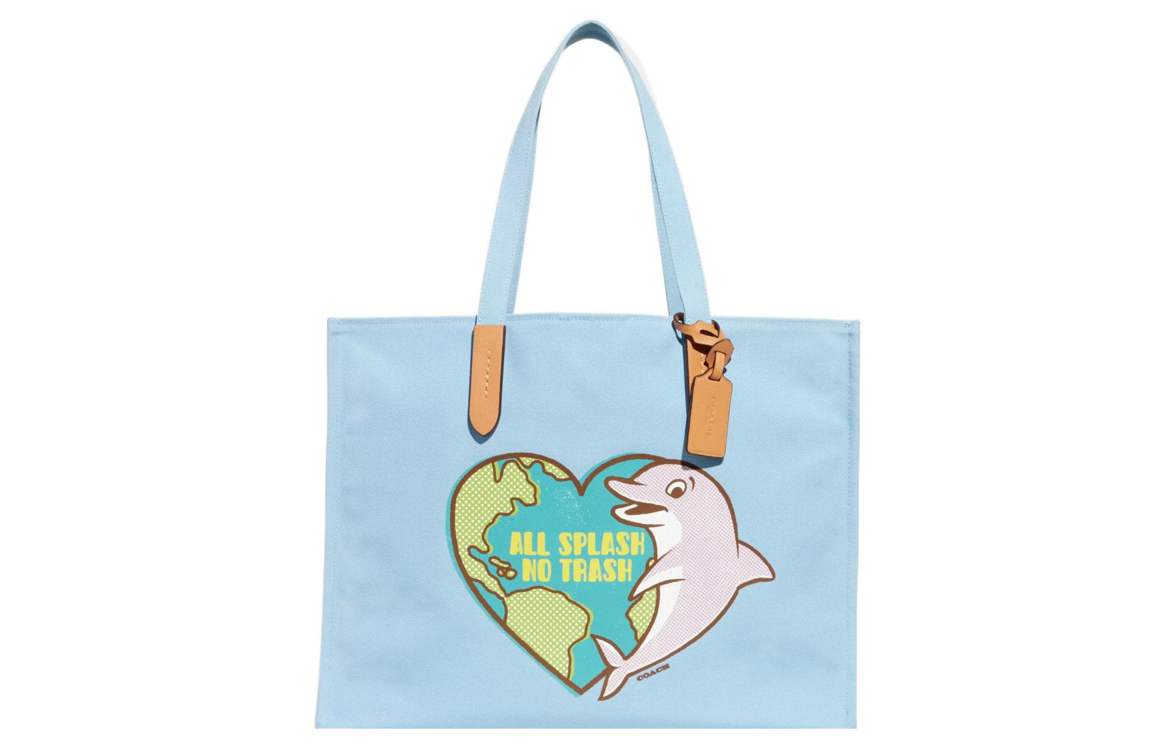 Переработанная холщовая сумка с кожаными деталями Холщовая сумка Шоппер Ручная сумочка Плечевая сумка Женская синяя COACH
Переработанная холщовая сумка с кожаными деталями Холщовая сумка Шоппер Ручная сумочка Плечевая сумка Женская синяя COACH