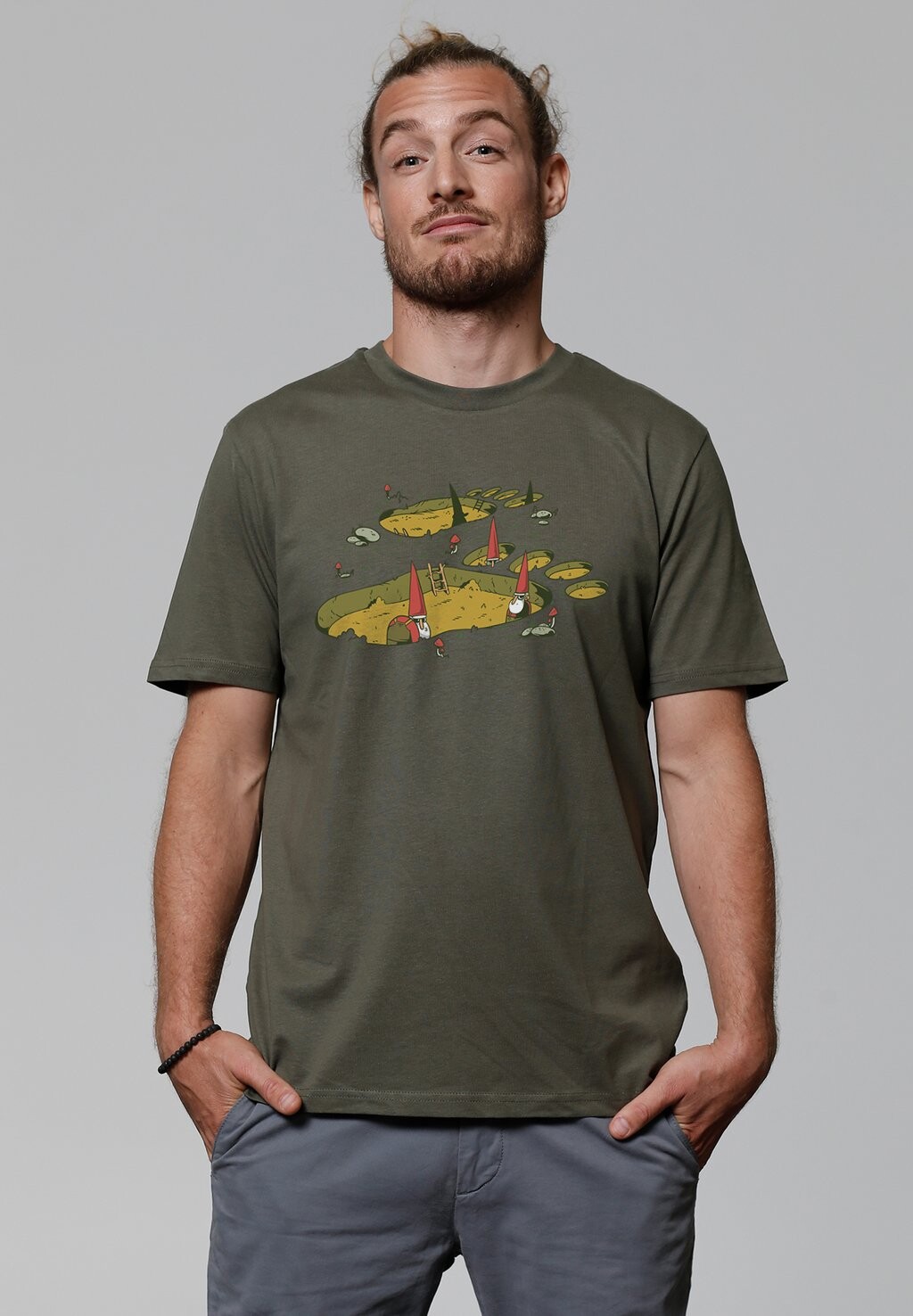 Футболка с принтом GNOME FOOT watapparel, хаки
Футболка с принтом GNOME FOOT watapparel, хаки