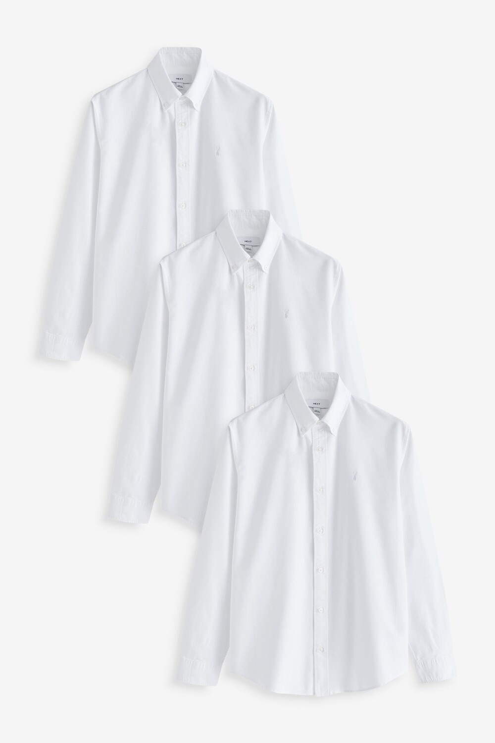 Рубашки Оксфорд с длинным рукавом, 3 шт в упаковке Next, белый
Рубашки Оксфорд с длинным рукавом, 3 шт в упаковке Next, белый