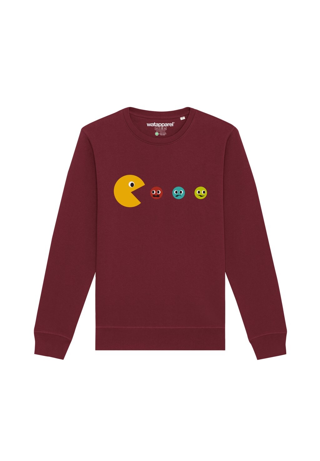 Толстовка PACMÄNNCHEN watapparel, темно-красный
Толстовка PACMÄNNCHEN watapparel, темно-красный