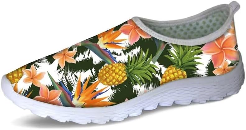 Кроссовки Forchrinse с тропическим ананасовым цветочным принтом, дышащие сетчатые спортивные кроссовки без шнурков для мужчин и женщин, Tropical Pineapple Hibiscus
Кроссовки Forchrinse с тропическим ананасовым цветочным принтом, дышащие сетчатые спортивные кроссовки без шнурков для мужчин и женщин, Tropical Pineapple Hibiscus