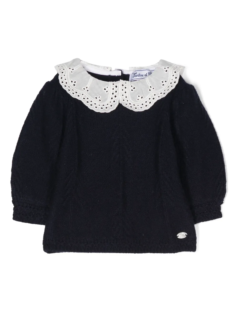 Джемпер с английской вышивкой Tartine Et Chocolat, синий
Джемпер с английской вышивкой Tartine Et Chocolat, синий