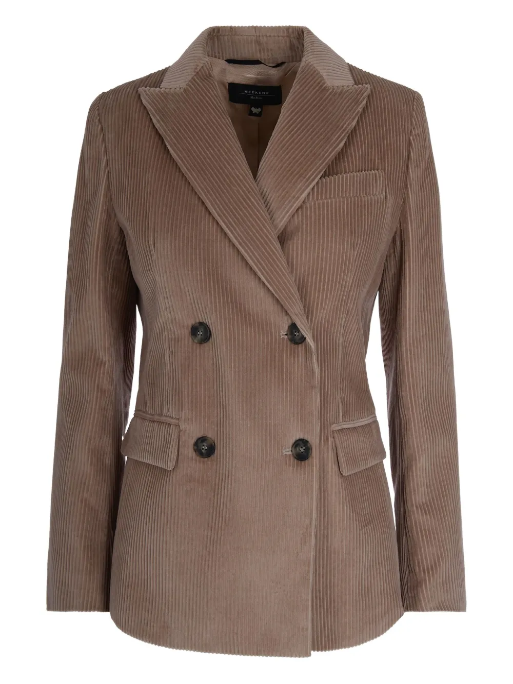 Двубортный вельветовый пиджак Max Mara, коричневый
Двубортный вельветовый пиджак Max Mara, коричневый