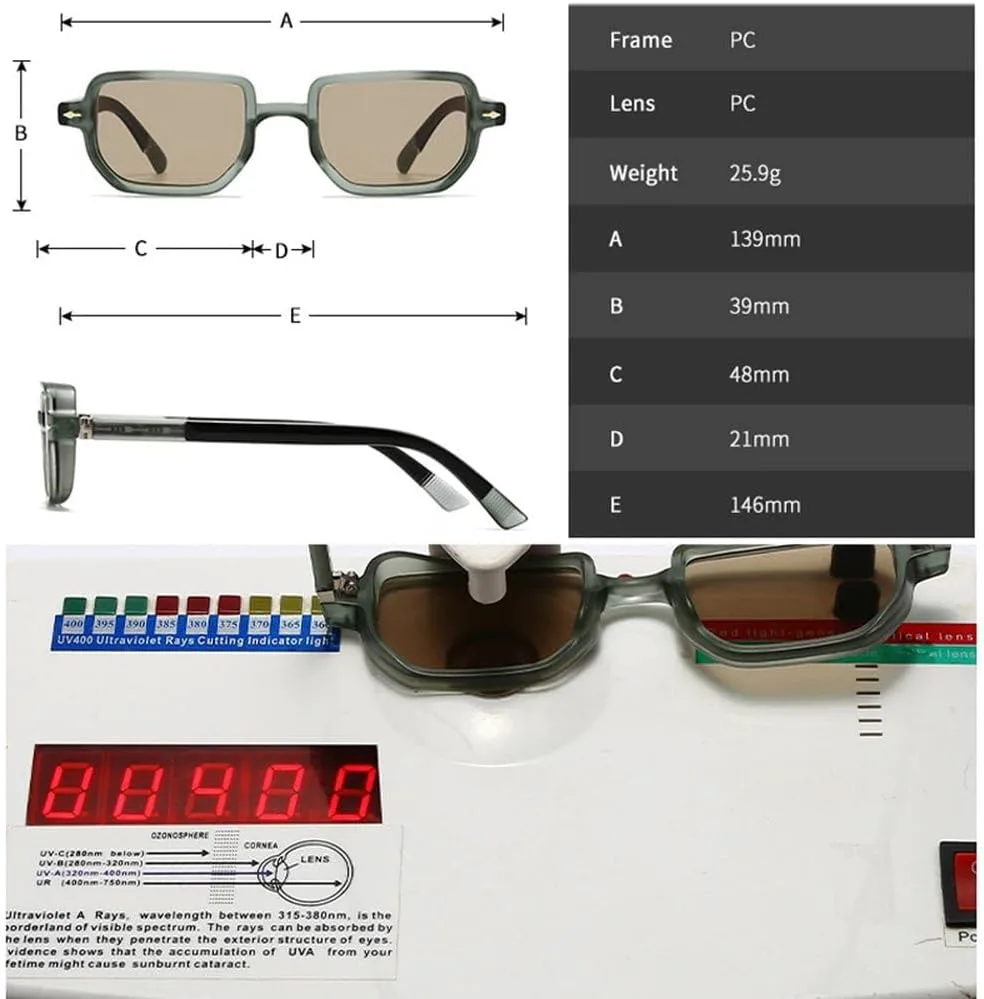 Мужские солнцезащитные очки Retro Rivets Square с градиентным переходом цвета и защитой от УФ-излучения UV400, модные женские солнцезащитные очки SKFGNX, Green Tea
Мужские солнцезащитные очки Retro Rivets Square с градиентным переходом цвета и защитой от УФ-излучения UV400, модные женские солнцезащитные очки SKFGNX, Green Tea