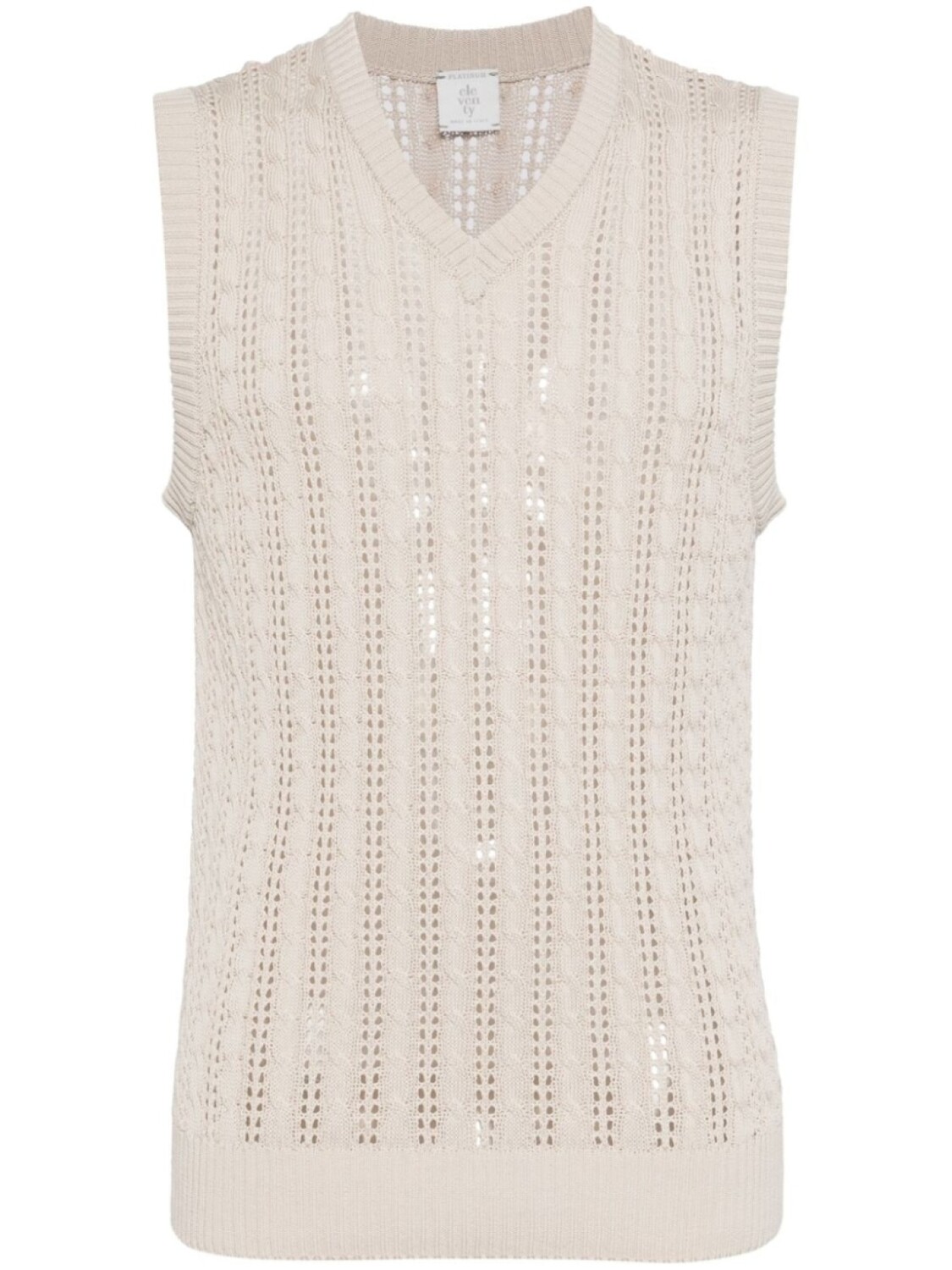 Eleventy вязаный жилет, нейтральный цвет
Eleventy вязаный жилет, нейтральный цвет