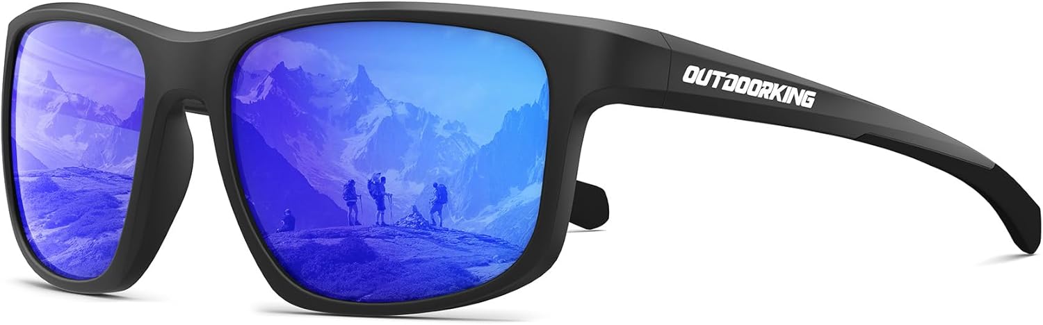 Спортивные поляризованные солнцезащитные очки для женщин, защита от УФ-излучения UV400, идеально подходят для езды на велосипеде, игры в гольф, пеших прогулок, пиклбола и бега OUTDOORKING, Black + Dark Blue
Спортивные поляризованные солнцезащитные очки для женщин, защита от УФ-излучения UV400, идеально подходят для езды на велосипеде, игры в гольф, пеших прогулок, пиклбола и бега OUTDOORKING, Black + Dark Blue
