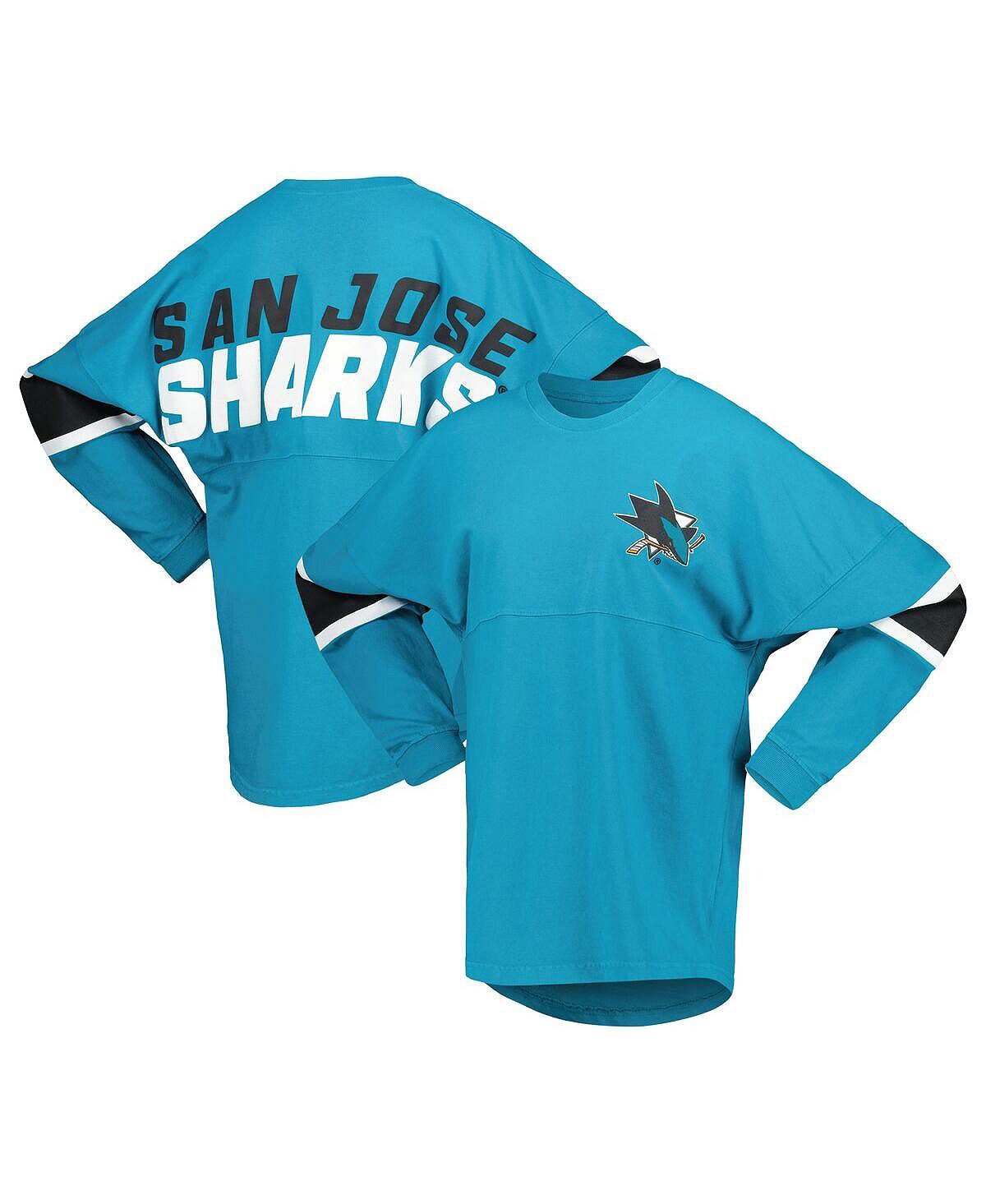 Женская бирюзовая трикотажная футболка с длинным рукавом San Jose Sharks Fanatics, Зеленый, Женская бирюзовая трикотажная футболка с длинным рукавом San Jose Sharks Fanatics
Женская бирюзовая трикотажная футболка с длинным рукавом San Jose Sharks Fanatics, Зеленый, Женская бирюзовая трикотажная футболка с длинным рукавом San Jose Sharks Fanatics