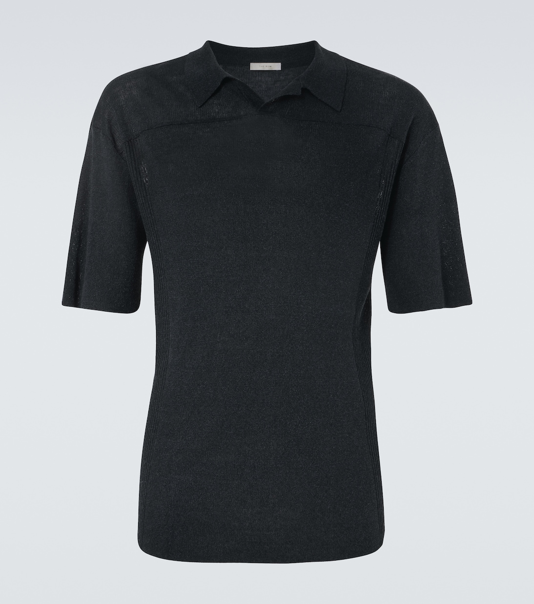 Поло Reggie из смесового льна The Row, Petrol 
Поло Reggie из смесового льна The Row, Petrol