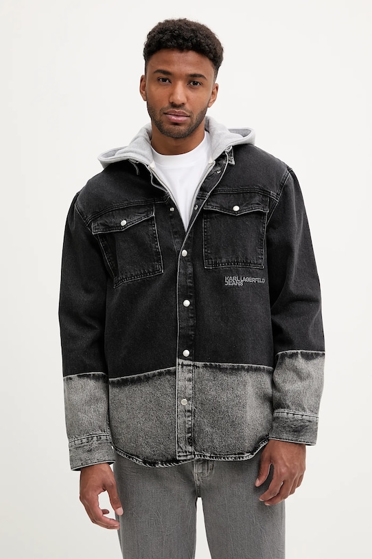 Джинсовая рубашка Karl Lagerfeld Jeans, черный 
Джинсовая рубашка Karl Lagerfeld Jeans, черный
