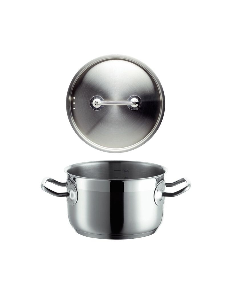 Mäser 926091 Professional I кастрюля для мяса с крышкой, Ø 16см, нержавеющая сталь 18/10, серебро
Mäser 926091 Professional I кастрюля для мяса с крышкой, Ø 16см, нержавеющая сталь 18/10, серебро