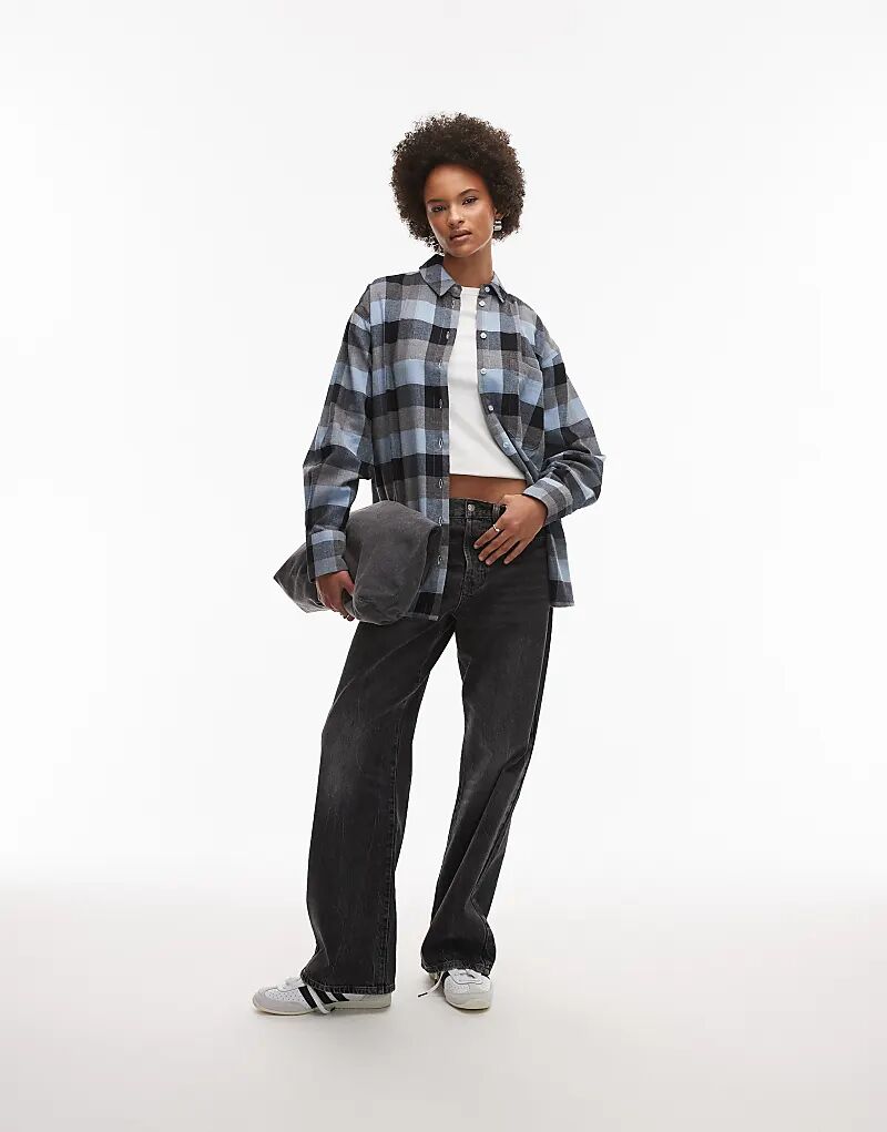 Рубашка свободного кроя ASOS DESIGN в синюю клетку с начесом
Рубашка свободного кроя ASOS DESIGN в синюю клетку с начесом