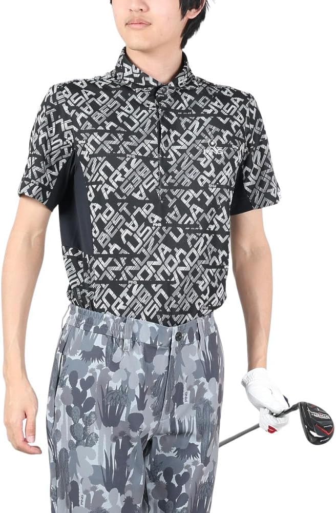 Мужская рубашка-поло с коротким рукавом (цифровой логотип, расположенный по центру) / для гольфа / 621-4160203 Ping Apparel, черный
Мужская рубашка-поло с коротким рукавом (цифровой логотип, расположенный по центру) / для гольфа / 621-4160203 Ping Apparel, черный