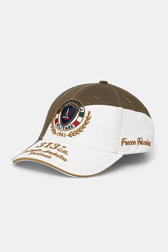 Хлопковая кепка с козырьком Aeronautica Militare, бежевый
Хлопковая кепка с козырьком Aeronautica Militare, бежевый
