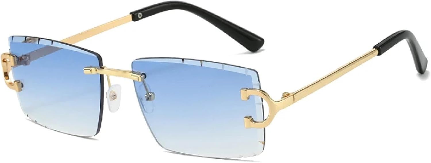 Модные солнцезащитные очки в винтажном стиле для женщин и мужчин, без оправы, ретро, роскошные, для путешествий, с защитой от УФ-излучения UV400 TKKTLLT, Gold Gradient Blue
Модные солнцезащитные очки в винтажном стиле для женщин и мужчин, без оправы, ретро, роскошные, для путешествий, с защитой от УФ-излучения UV400 TKKTLLT, Gold Gradient Blue