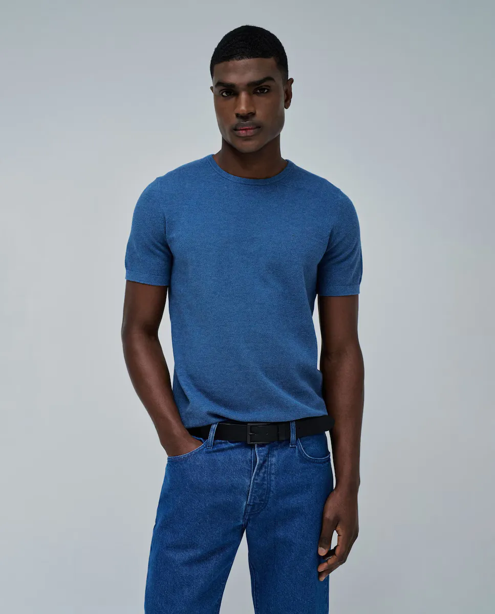 Футболка мужская с коротким рукавом и текстурой Salsa Jeans, синий
Футболка мужская с коротким рукавом и текстурой Salsa Jeans, синий