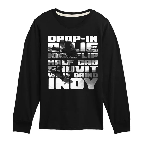 Футболка с длинным рукавом и принтом для мальчиков 8-20 лет, трюки на скейтборде Licensed Character, черный
Футболка с длинным рукавом и принтом для мальчиков 8-20 лет, трюки на скейтборде Licensed Character, черный