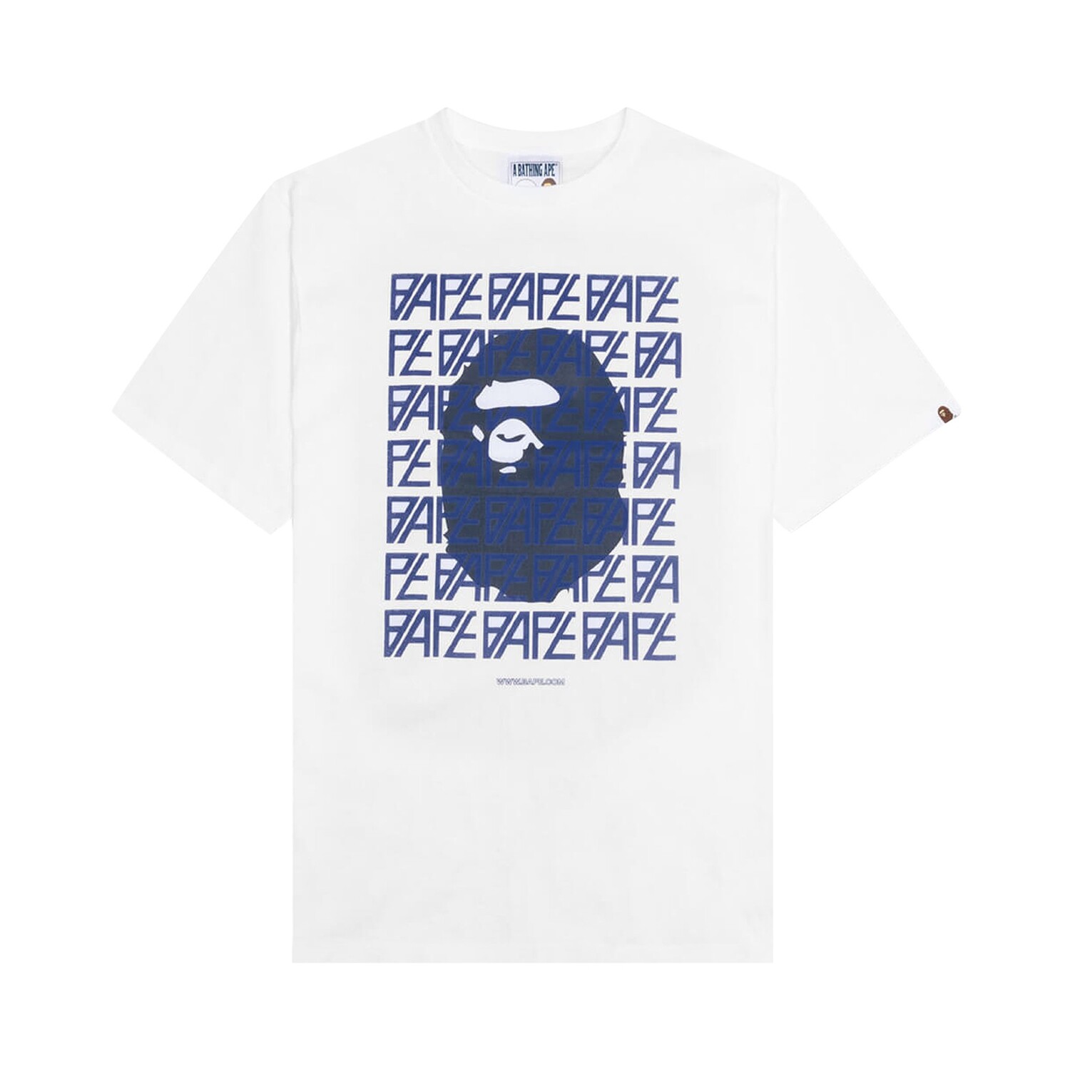 Футболка с монограммой BAPE Logo, цвет Белый/Темно-синий
Футболка с монограммой BAPE Logo, цвет Белый/Темно-синий