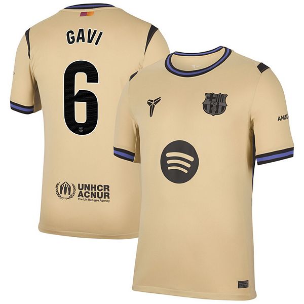 Мужская футболка Gavi Gold Barcelona 2025/26 away stadium replica Nike
Мужская футболка Gavi Gold Barcelona 2025/26 away stadium replica Nike