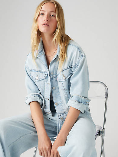 Укороченная куртка Trucker из льна и денима в стиле 90-х годов Levi's, цвет Luxury Trip Trucker - Light Wash
Укороченная куртка Trucker из льна и денима в стиле 90-х годов Levi's, цвет Luxury Trip Trucker - Light Wash