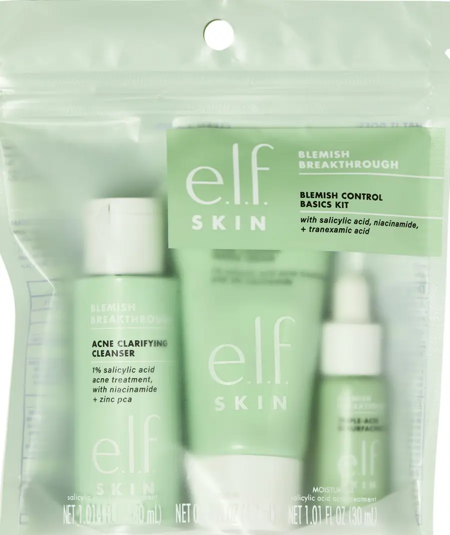 Сыворотка для лица e.l.f. Cosmetics Blemish Breakthrough Blemish Control Basics Kit
Сыворотка для лица e.l.f. Cosmetics Blemish Breakthrough Blemish Control Basics Kit