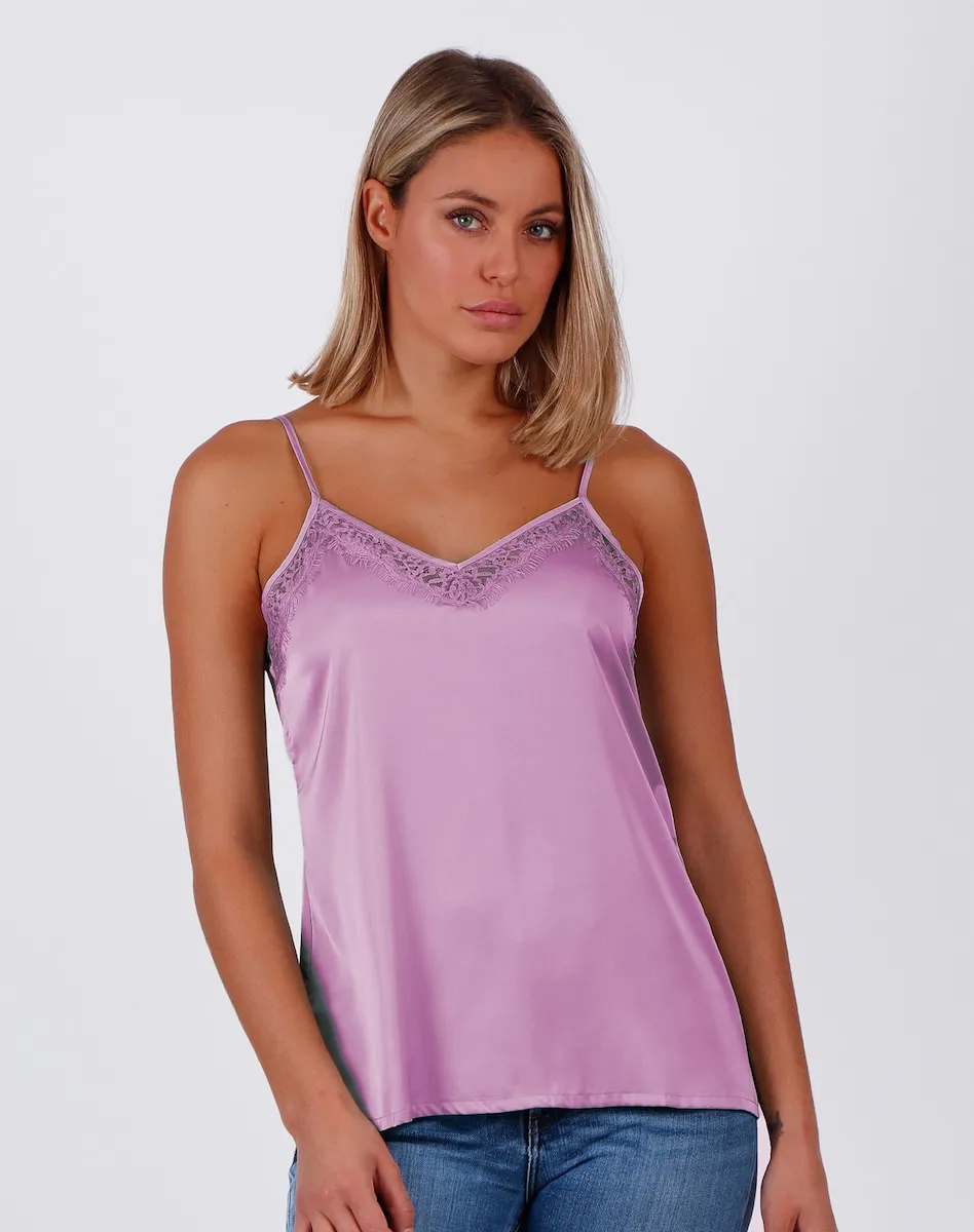 Женская атласная майка Admas, сиреневый
Женская атласная майка Admas, сиреневый