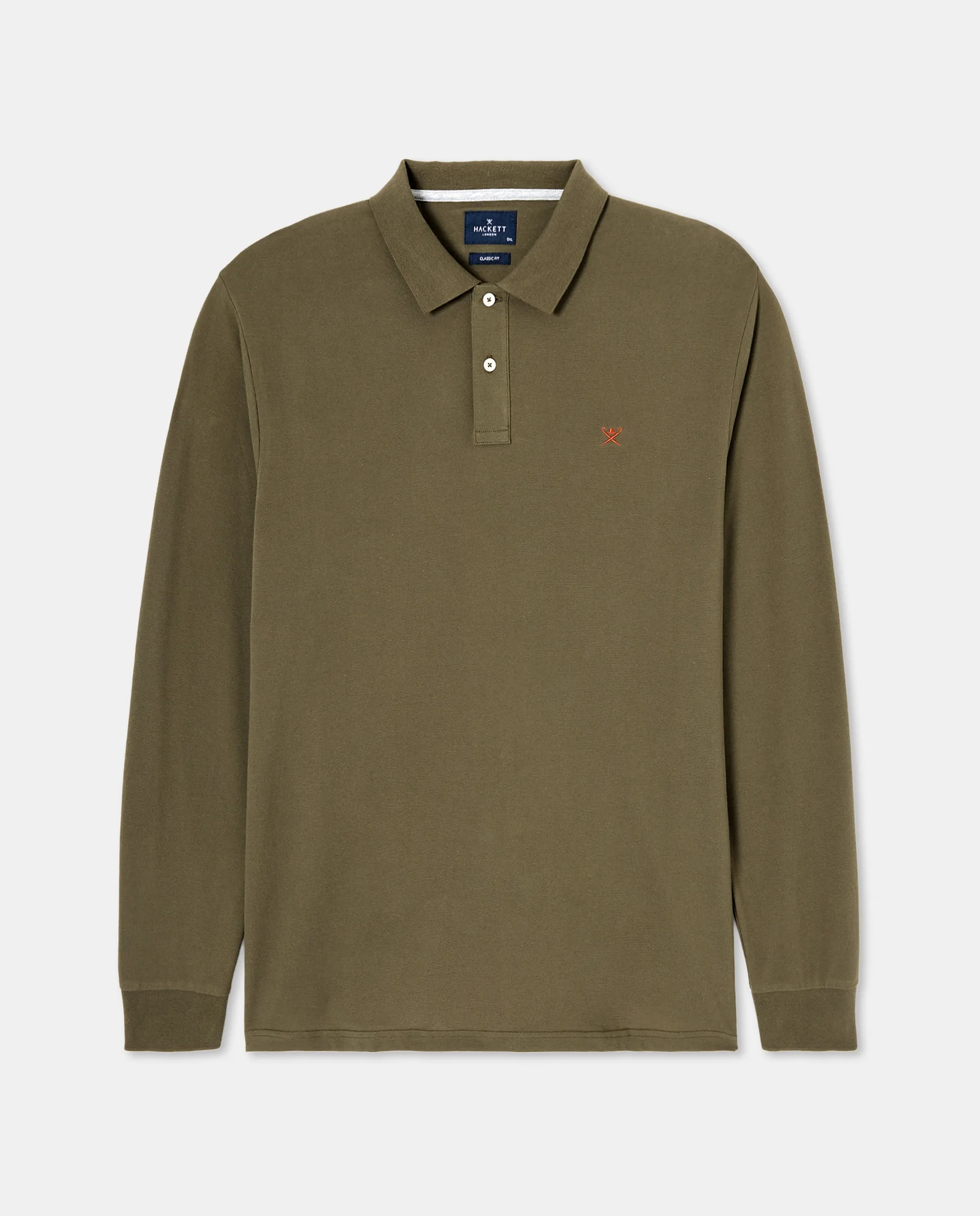 Мужская рубашка поло с длинным рукавом и вышитым логотипом, большие размеры Hackett, зеленый
Мужская рубашка поло с длинным рукавом и вышитым логотипом, большие размеры Hackett, зеленый