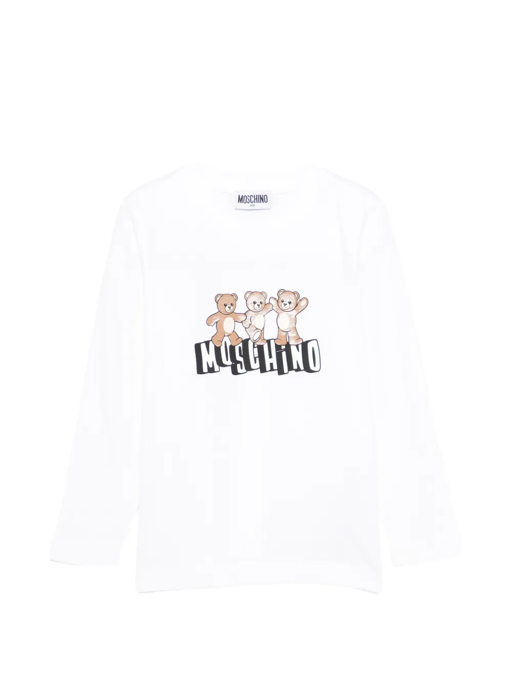 Топ с логотипом медведя Moschino Kids, белый
Топ с логотипом медведя Moschino Kids, белый