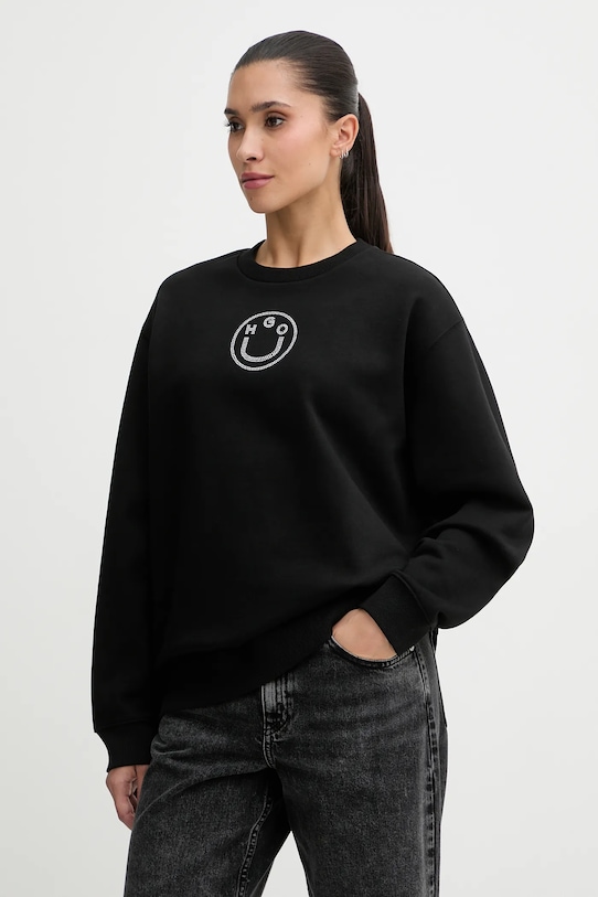 Хлопковая толстовка Hugo Blue, черный
Хлопковая толстовка Hugo Blue, черный