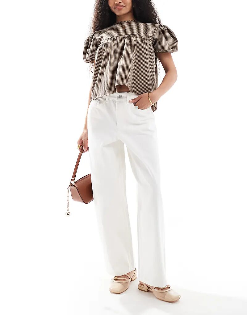 Мешковатые джинсы цвета экрю Miss Selfridge
Мешковатые джинсы цвета экрю Miss Selfridge